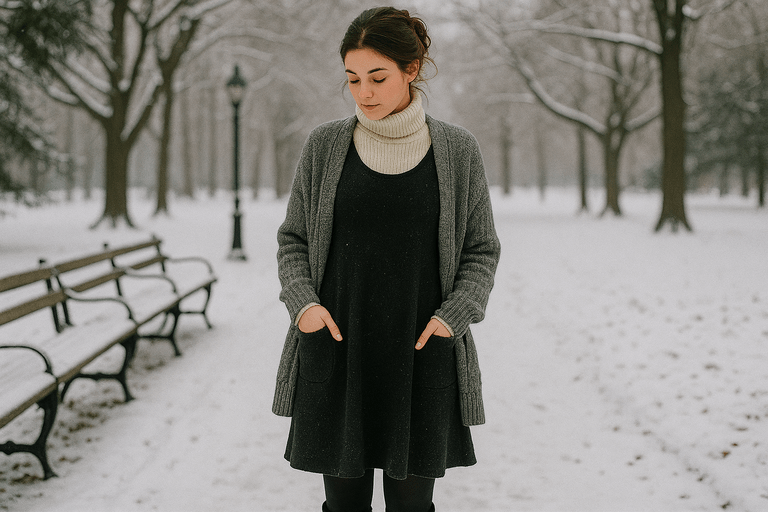 how to wear sleeveless dress in winter