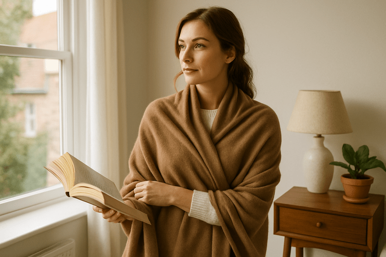 How to Wear a Cashmere Wrap