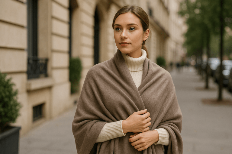 How to Wear a Cashmere Wrap
