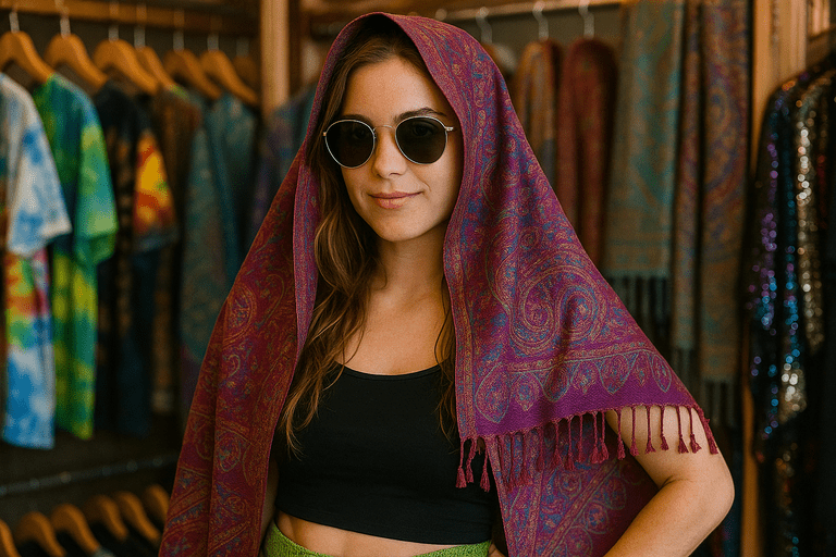How to Wear a Pashmina Rave with Style