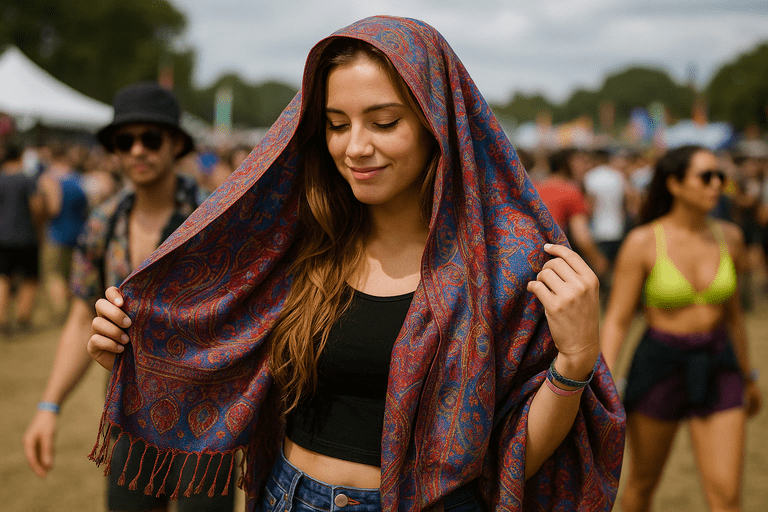 How to Wear a Pashmina Rave with Style