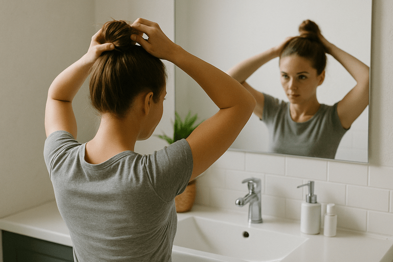 How to put my hair in a bun