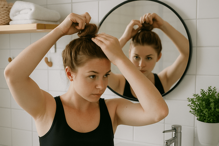 How to put my hair in a bun