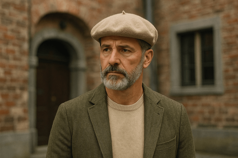 how to wear a beret for men