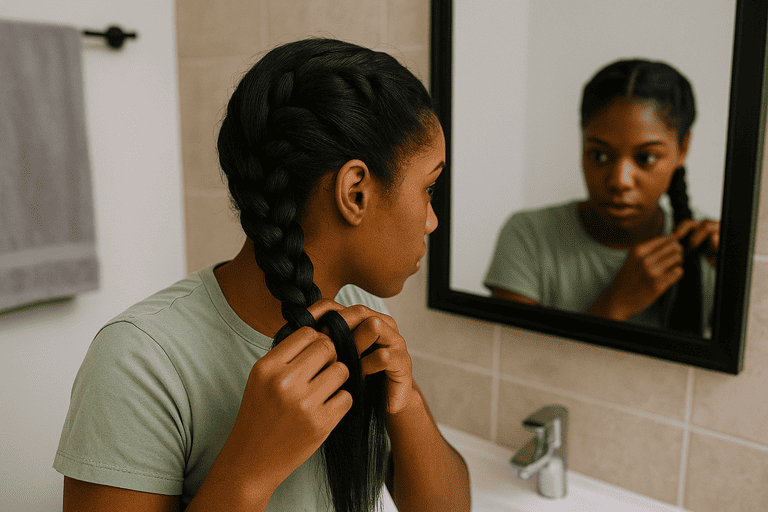 How to Do a Dutch Braid by Yourself