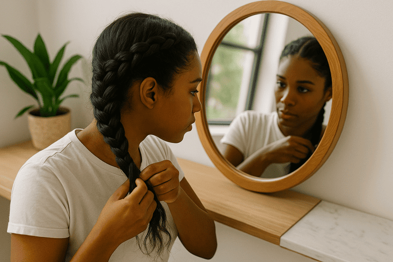 How to Do a Dutch Braid by Yourself