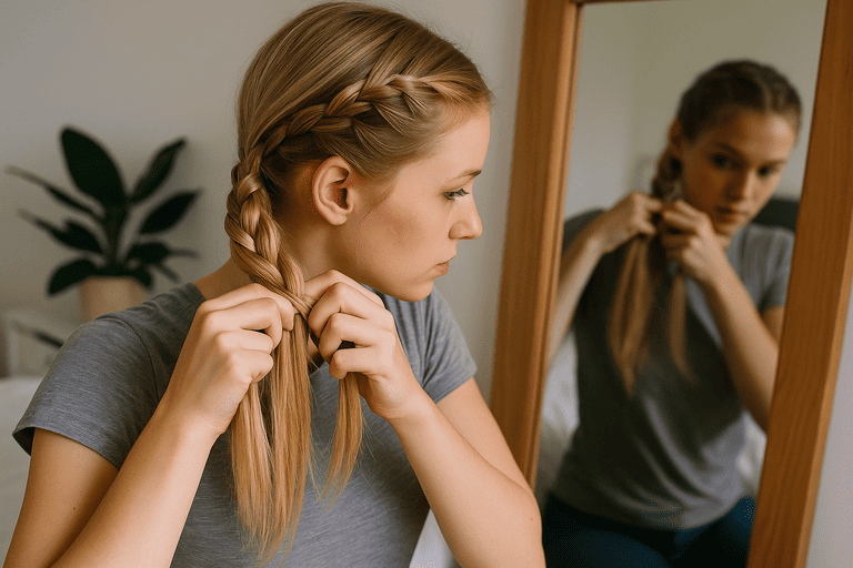 How to Do a Dutch Braid by Yourself