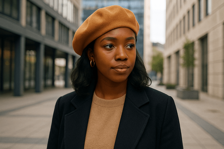 how to wear a beret