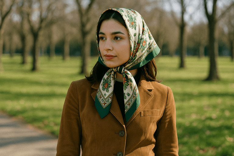How to Wear a Scarf Square