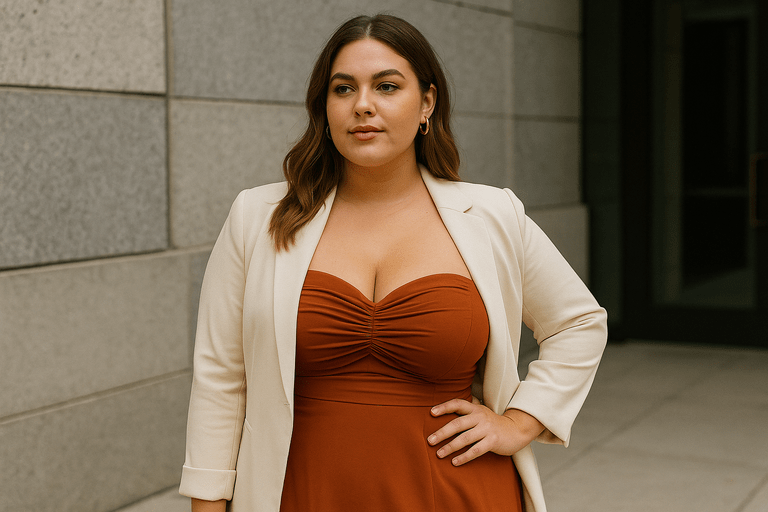 how to wear a strapless dress with big bust