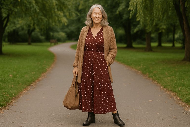 how to wear ankle boots with dresses over 50