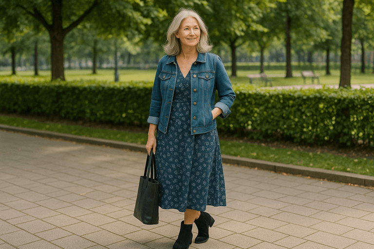 how to wear ankle boots with dresses over 50