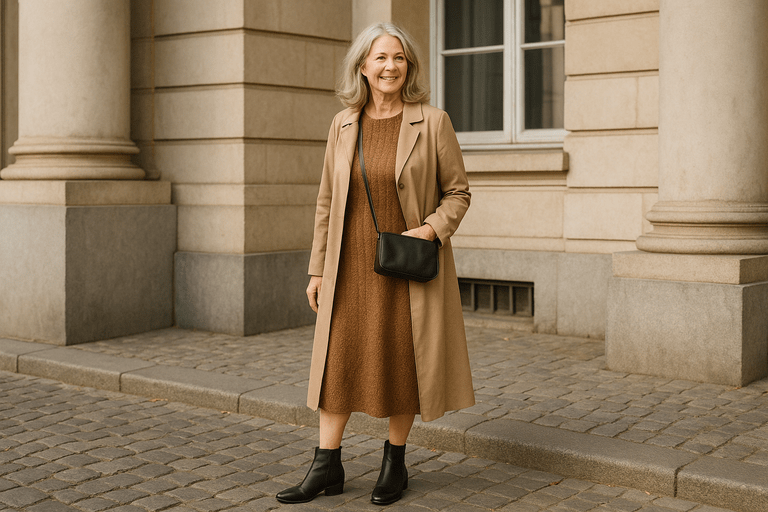 how to wear ankle boots with dresses over 50