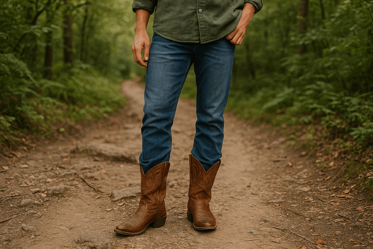 how to wear cowboy boots with jeans