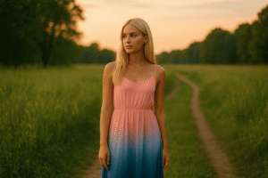 ombre dress