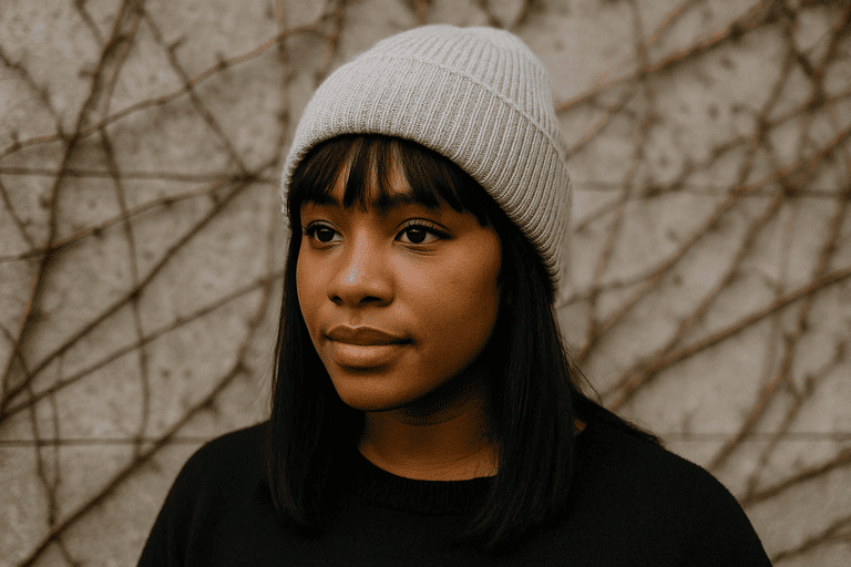 How to Wear a Beanie with Bangs Stylishly