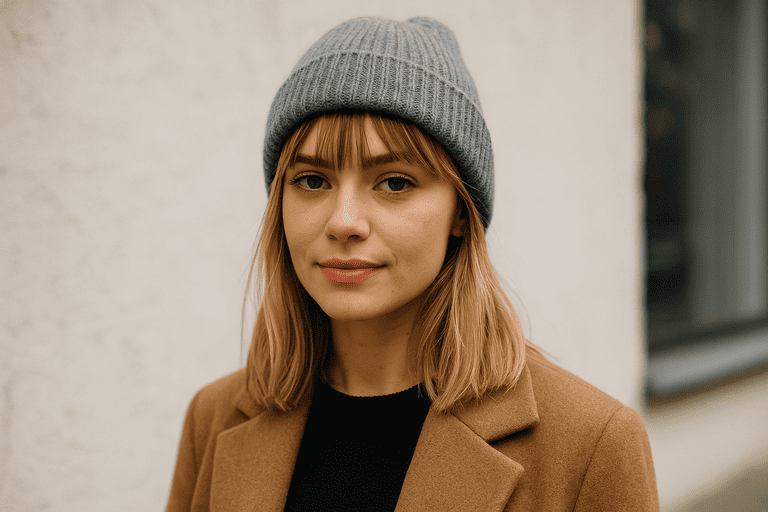 How to Wear a Beanie with Bangs Stylishly