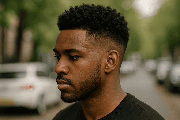 curly hair undercut for men